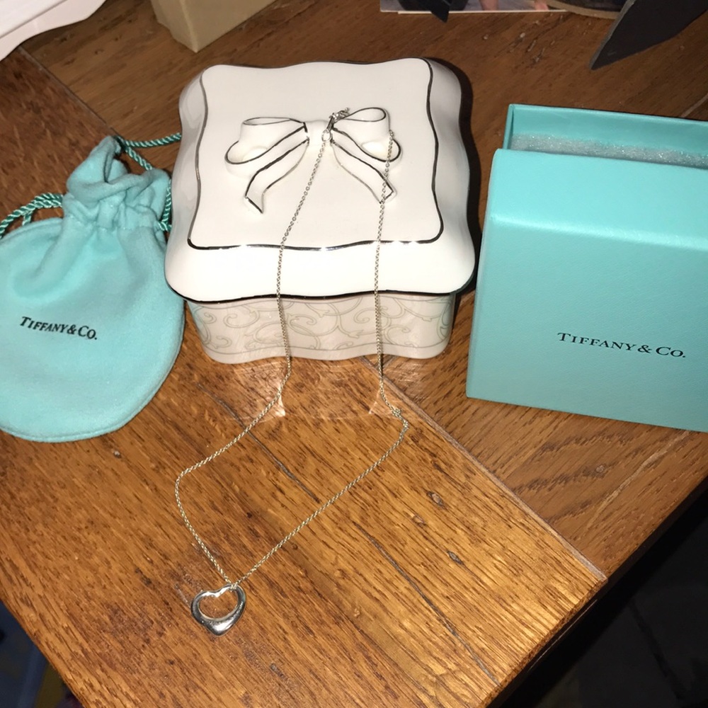 Tiffany & Co. Open heart necklace